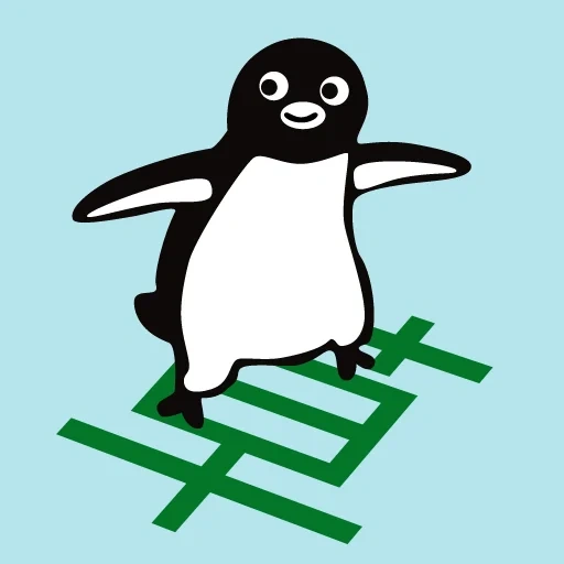 penguin, pola penguin, penguin memberi isyarat, penguin hitam dan putih, pola duduk penguin