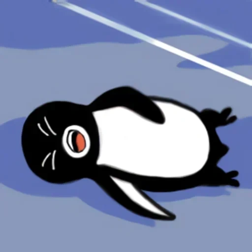 webp, pinguino dei cartoni animati