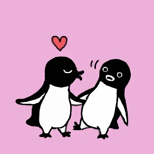 penguins are cute, penguin pattern, penguin cartoon, penguin cat pattern, penguin children's painting