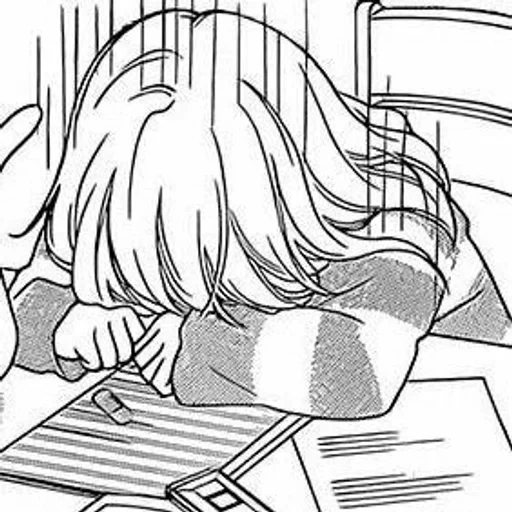 manga anime, comic painting, traurige anime, sketch learning, traurige anime-bilder
