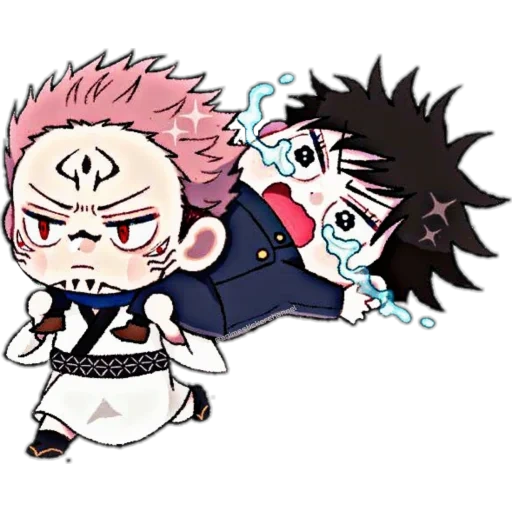 animação, anime, bandoli chibi, jujutsu kaisen, personagem de anime