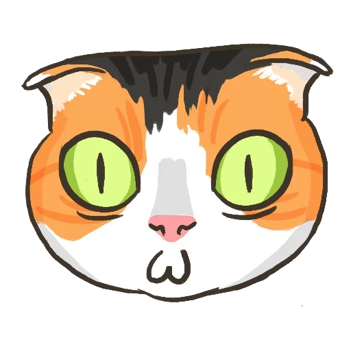 cat, cat drawing, the head of a cat, cute cats, cat illustration