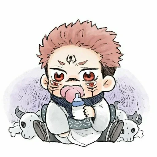 itadori chibi, sayak ishimaru, disegni anime, personaggi anime, i disegni anime sono carini