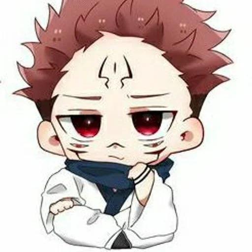 anime zeichnungen, jujutsu kaisen, magischer kampf, dojo satoro chibi