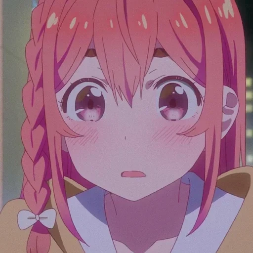 animação fofa, menina anime, menina anime, rosto de meme de anime, personagem de anime
