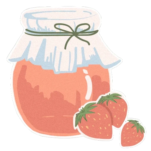 jam, un pot de confiture, pot porteur de confiture, fond blanc à motif de confiture, pot de confiture avec fond transparent