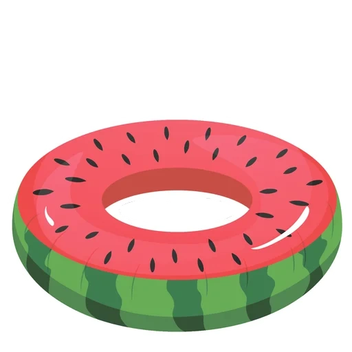 illustration, michael krug, infusal circle watermelon, inflatable circle watermelon 90 cm, inflatable circle watermelon 120 cm