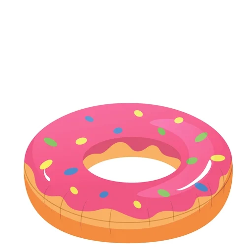 donuts, le cercle des beignets, modèle de beignet, dessins animés de donuts, beignet rond 99 cm intex