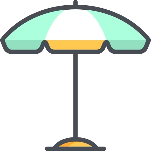 зонтик иконка, значок зонтик, зонтик вектор, пляжный зонтик, зонтик прозрачный