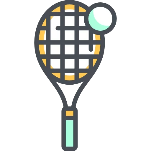 ракетка, теннисная ракетка, ракетка большого тенниса, значок теннисная ракетка, теннисная ракетка зеленая