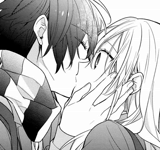 manga, manga di una coppia, coppie anime, manga anime, bacio di anime khorimiy