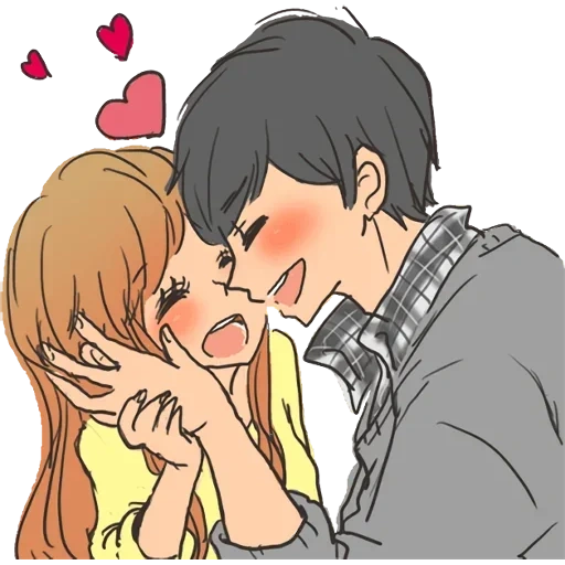 picture, lovely anime couples, anime pair drawing, drawings cute anime, drawings of anime love