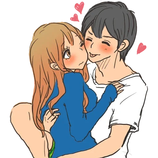 anime couples, lovely anime couples, anime pair drawing, drawings of anime love, love anime hugs