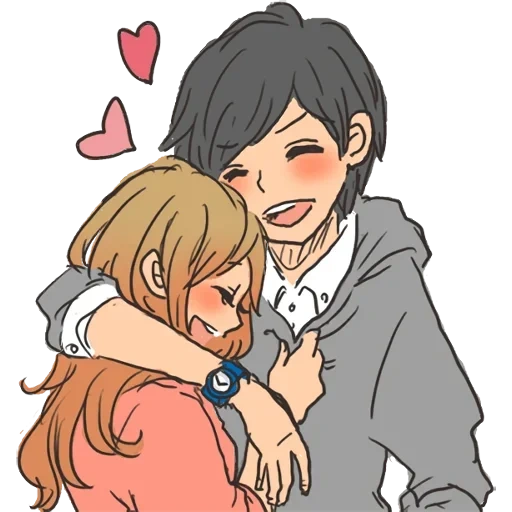 picture, anime couples, anime pair drawing, anime couple cute, drawings cute anime