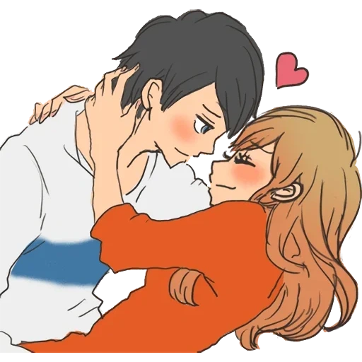 anime couples, anime love, anime drawings, anime in a couple, drawings of anime love