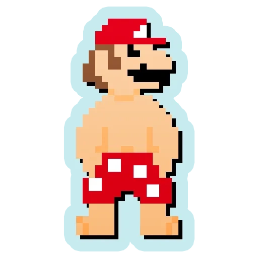 mario 8 bit, pixel mario, 8ми битный марио, марио пиксельный, марио прыгучий пиксельный