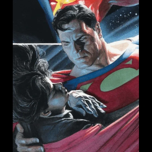 супермен, супергерои комиксы, dc comics джон кент, alex ross clark kent, соломон гранди против супермена