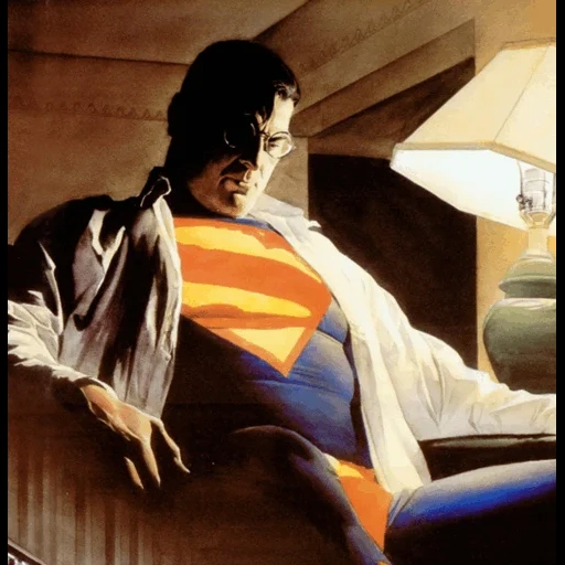 marvel comics, человек стали, алекс росс художник, alex ross clark kent, бэтмен против супермена заре справедливости