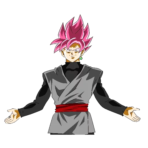 goku black rose, personajes de anime, perlas de dragón, goku black ssj rose, goku black super sayyan