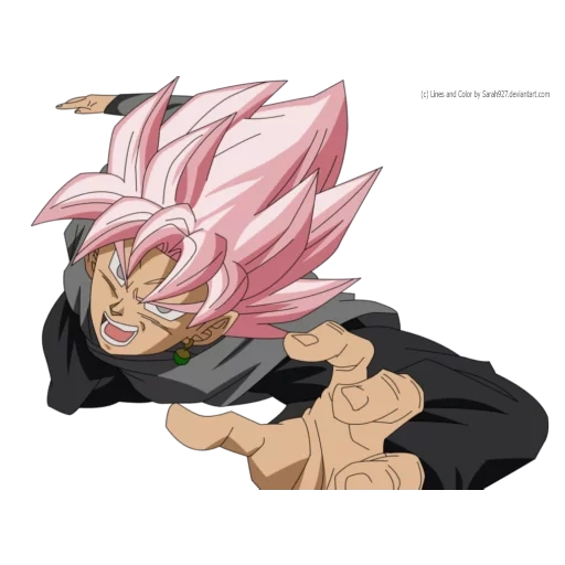 goku, anime, saiyan, wukong black rose red, goku black super saiyang 3