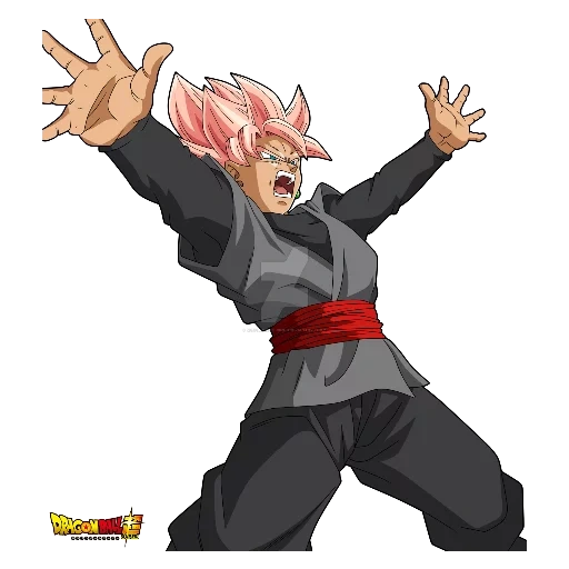 аниме, goku black ssj rose, goku black ssj rose 4, драконий жемчуг супер, гоку блэк супер сайян 3