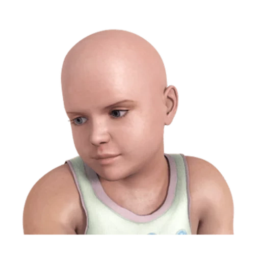 мальчик, модель головы, голова ребенка, 3 д модель головы, энакин скайуокер 3d model