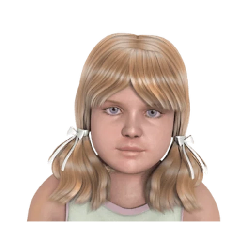 wig, little girl, anto_s4hair, todler sims 4, daz 3d roricon