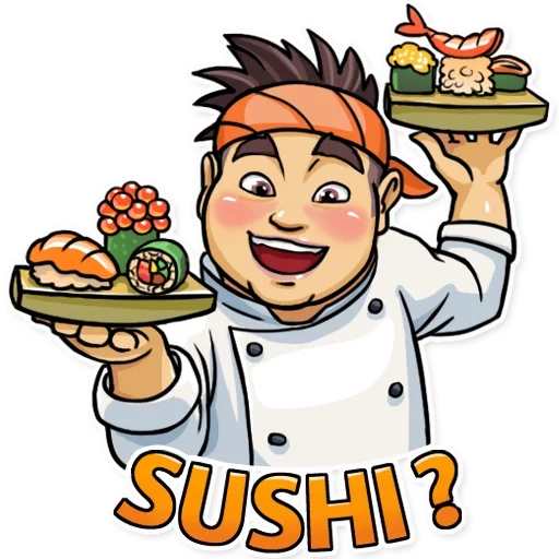 chef, dessecante, chef de sushi, chef de sushi, cozinhador