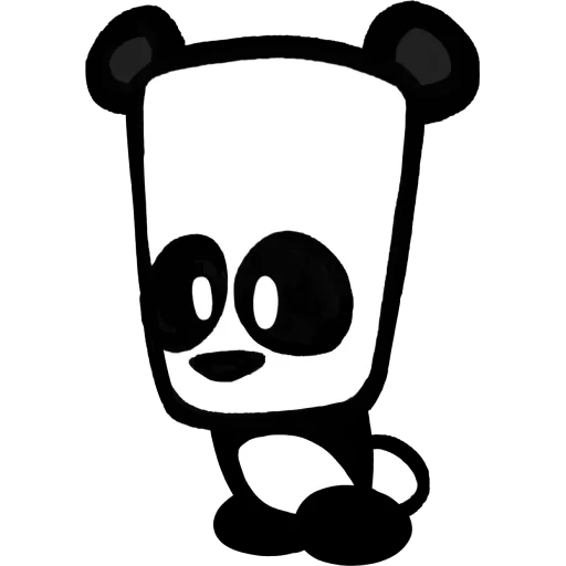 панда, панда рисунок, самая милая панда