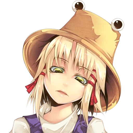 topi anime, suwako moriya, proyek touhou, suwako moria sprite, proyek touhou suwako