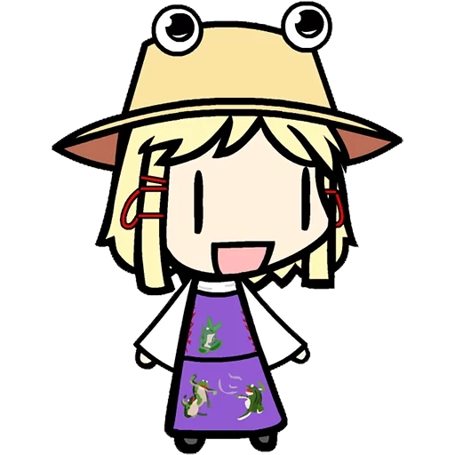 pack, anime, suwako moriya, touhou project, chibi touhou suvako