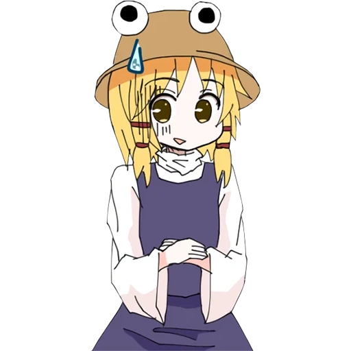 kunstanime, schöner anime, suwako moriya, anime charaktere, suvako moria chibi