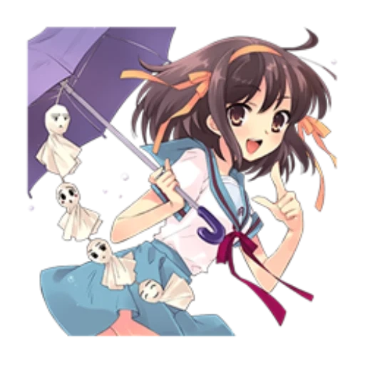 suzuki harumi, spring day melancholy, lukisan gadis anime, suzuki chunxi melankolis, suzuki chunxi melankolis