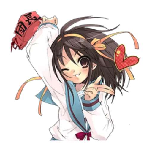 haruhi suzumiya, melancolía haruhi, haruhi suzumia ícono, melancholy haruhi suzumiya