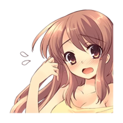 anime milashki, chica anime, anime girl es medio, melancholy haruhi suzumiya, anime chica cabello castaño