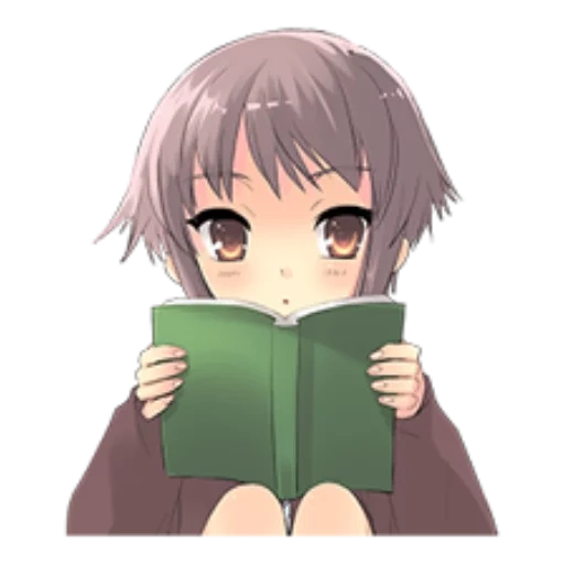 abb, yuki nagata, anime book, anime charaktere, die melancholie von haruki suzuki
