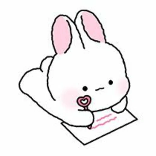 little rabbit, little rabbit, cute rabbits, lovely pattern, rabbit pink