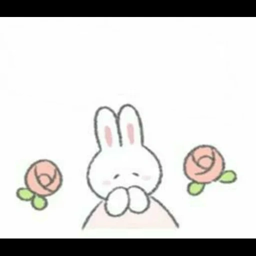 bunny, fluffy bunny, dear rabbit, rabbit drawing, rabbit is a cute drawing