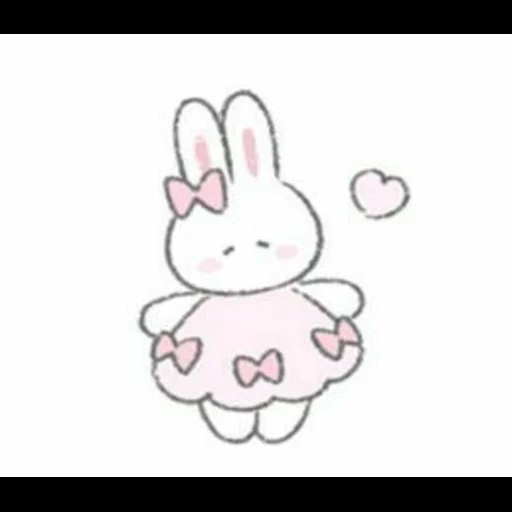 dear rabbit, cute drawings, rabbit drawing, rabbit sketch, rabbit is a cute drawing