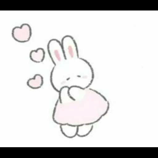 cute drawings, rabbit drawing, cute drawings of chibi, light drawings cute, rabbit is a cute drawing
