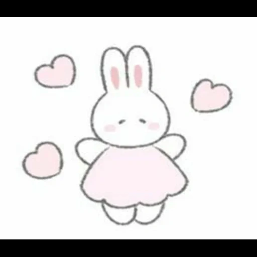 cher lapin, les dessins sont mignons, dessin de lapin, croquis de lapin, le lapin est un dessin mignon