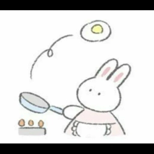 image, cher lapin, dessin de lapin, croquis de lapin, enfant dessinant lapin karakuli