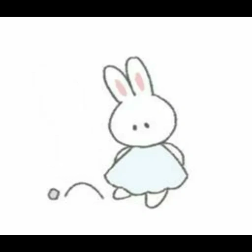 lapin, lapin moelleux, dessin de lapin, dessin broat, le lapin est un dessin mignon