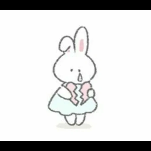 coelho fofo, caro coelho, desenho de coelho, esboço de coelho, coelho é um desenho fofo