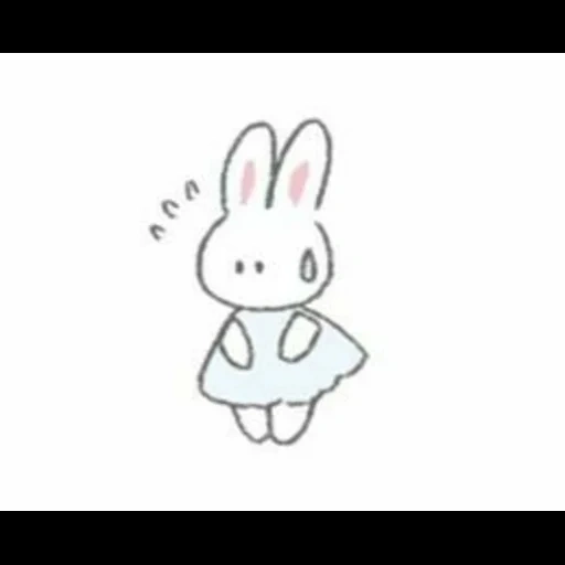 lapin moelleux, cher lapin, dessin de lapin, croquis de lapin, le lapin est un dessin mignon