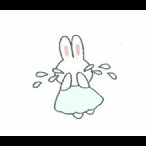 кролик милый, кролик рисунок, кролик набросок, лёгкие рисунки милые, кролик милый рисунок