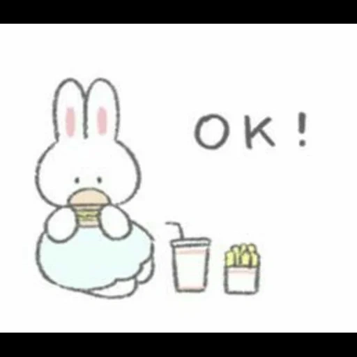 bunny, rabbit, fluffy bunny, dear rabbit, light drawings cute