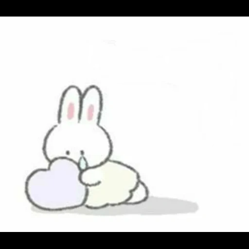 lapin, lapin, lapin moelleux, cher lapin, le lapin est un dessin mignon