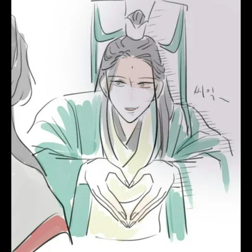 art de l'anime, shen qingqiu, anime de bande dessinée, shen qing qiu luo binghe, maître du culte du roi démon de mingjue