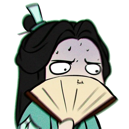 criança, animação engraçada, shen qingqiu chibi